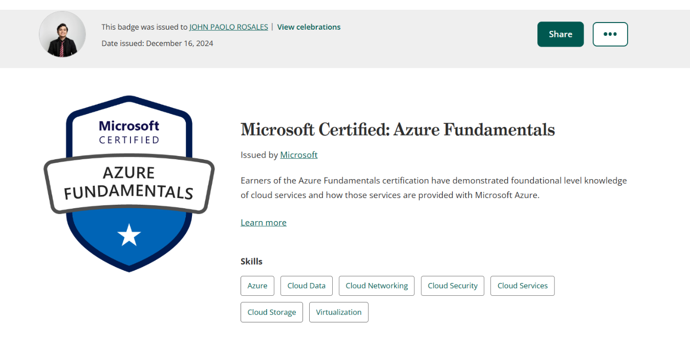 AZ-900 Azure Fundamentals